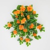 image:imageNearly Natural 24in UV Resistant Artificial Azalea Hanging Plant IndoorOutdoor  Set of 3Orange