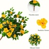 image:imageNearly Natural 24in UV Resistant Artificial Azalea Hanging Plant IndoorOutdoor  Set of 3Yellow