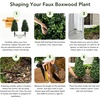 image:imageNearly Natural 25 ft Artificial UVResistant Boxwood Plant Set of 2