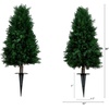 image:imageNearly Natural 25 ft UVResistant Artificial Cedar with Stake Set of 2Green
