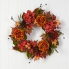 image:imageNearly Natural 25in Fall Ranunculus Hydrangea and Berries Autumn Artificial Wreath