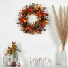 image:imageNearly Natural 26in Autumn Persimmon and Pinecones Artificial Fall Wreath