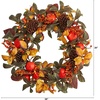 image:imageNearly Natural 26in Autumn Persimmon and Pinecones Artificial Fall Wreath