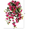 image:imageNearly Natural 28 Bougainvillea Hanging Bush Artificial Set of 2 UV Resistant IndoorOutdoor Silk Plants RedPink