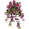 image:imageNearly Natural 28 Bougainvillea Hanging Bush Artificial Set of 2 UV Resistant IndoorOutdoor Silk Plants RedPurple