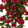 image:imageNearly Natural 28 Bougainvillea Hanging Bush Artificial Set of 2 UV Resistant IndoorOutdoor Silk Plants RedRed