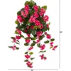 image:imageNearly Natural 29 in Artificial Geranium UVResistant Outdoor Porch DecorPink