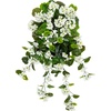 image:imageNearly Natural 29 in Artificial Geranium UVResistant Outdoor Porch DecorWhite