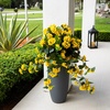 image:imageNearly Natural 29 in Artificial Geranium UVResistant Outdoor Porch DecorYellow