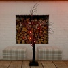 image:imageNearly Natural 2ft PreLit Halloween Deluxe Black Twig Artificial Fall Tree with 44 Orange and Purple LED Lights