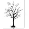 image:imageNearly Natural 2ft PreLit Halloween Deluxe Black Twig Artificial Fall Tree with 44 Orange and Purple LED Lights