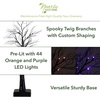 image:imageNearly Natural 2ft PreLit Halloween Deluxe Black Twig Artificial Fall Tree with 44 Orange and Purple LED Lights