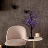 image:imageNearly Natural 2ft PreLit Halloween Deluxe Black Twig Artificial Fall Tree with 44 Orange and Purple LED Lights