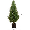 image:imageNearly Natural 2ft UV Resistant Artificial Rosemary Cone Topiary Tree IndoorOutdoorGreen