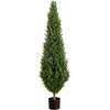 image:imageNearly Natural 2ft UV Resistant Artificial Rosemary Cone Topiary Tree IndoorOutdoorGreen
