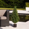 image:imageNearly Natural 2ft UV Resistant Artificial Rosemary Cone Topiary Tree IndoorOutdoorGreen