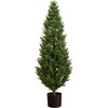 image:imageNearly Natural 2ft UV Resistant Artificial Rosemary Cone Topiary Tree IndoorOutdoorGreen