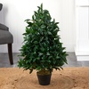 image:imageNearly Natural 3 ft Artificial Bay Leaf Topiary UVResistant Porch Decor