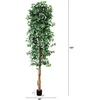image:imageNearly Natural 3 ft Artificial Ficus Tree with Natural Wood Trunks10ft