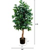 image:imageNearly Natural 3 ft Artificial Ficus Tree with Natural Wood Trunks4ft