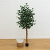 image:imageNearly Natural 3 ft Artificial Ficus Tree with Natural Wood Trunks6ft