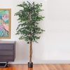 image:imageNearly Natural 3 ft Artificial Ficus Tree with Natural Wood Trunks7ft