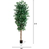 image:imageNearly Natural 3 ft Artificial Ficus Tree with Natural Wood Trunks8ft