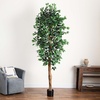 image:imageNearly Natural 3 ft Artificial Ficus Tree with Natural Wood Trunks9ft