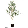 image:imageNearly Natural 3 ft Artificial Olive Tree with Natural Trunk for Decor4ft