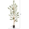 image:imageNearly Natural 3 ft Artificial Olive Tree with Natural Trunk for Decor4ft 6in