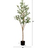 image:imageNearly Natural 3 ft Artificial Olive Tree with Natural Trunk for Decor5ft
