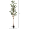 image:imageNearly Natural 3 ft Artificial Olive Tree with Natural Trunk for Decor7ft