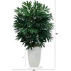 image:imageNearly Natural 3 ft Bamboo Palm Artificial Plant in White Planter