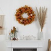 image:imageNearly Natural 30 in Artificial Autumn Pumpkin Maple Leaf Wreath Wall Decor
