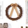 image:imageNearly Natural 30in Fall Acorn and Decorative Bow Autumn Wreath