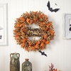 image:imageNearly Natural 30in Halloween Burlap Ribbon Wreath