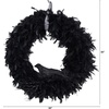 image:imageNearly Natural 30in Halloween Raven Feather Wreath