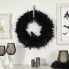 image:imageNearly Natural 30in Halloween Raven Feather Wreath