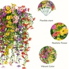 image:imageNearly Natural 30in UV Resistant Artificial Daisy Hanging Plant IndoorOutdoor  Set of 6Assorted 1