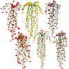 image:imageNearly Natural 30in UV Resistant Artificial Daisy Hanging Plant IndoorOutdoor  Set of 6Assorted 1