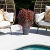 image:imageNearly Natural 30in UV Resistant Artificial Daisy Hanging Plant IndoorOutdoor  Set of 6Assorted 2