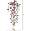 image:imageNearly Natural 30in UV Resistant Artificial Daisy Hanging Plant IndoorOutdoor  Set of 6Assorted 2