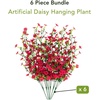 image:imageNearly Natural 30in UV Resistant Artificial Daisy Hanging Plant IndoorOutdoor  Set of 6Beauty