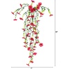 image:imageNearly Natural 30in UV Resistant Artificial Daisy Hanging Plant IndoorOutdoor  Set of 6Beauty