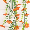 image:imageNearly Natural 30in UV Resistant Artificial Daisy Hanging Plant IndoorOutdoor  Set of 6Orange