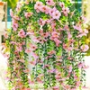image:imageNearly Natural 30in UV Resistant Artificial Daisy Hanging Plant IndoorOutdoor  Set of 6Pink