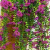 image:imageNearly Natural 30in UV Resistant Artificial Daisy Hanging Plant IndoorOutdoor  Set of 6Purple