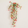 image:imageNearly Natural 30in UV Resistant Artificial Daisy Hanging Plant IndoorOutdoor  Set of 6Red