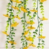image:imageNearly Natural 30in UV Resistant Artificial Daisy Hanging Plant IndoorOutdoor  Set of 6Yellow