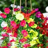 image:imageNearly Natural 30in UV Resistant Artificial Morning Glory Hanging Plant IndoorOutdoor  Set of 6Assorted 1